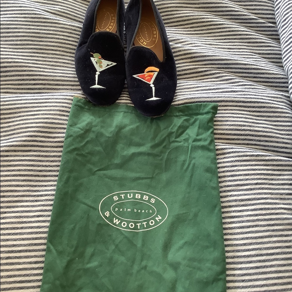 Womens Stubbs and Wooten velvet cocktail shoes